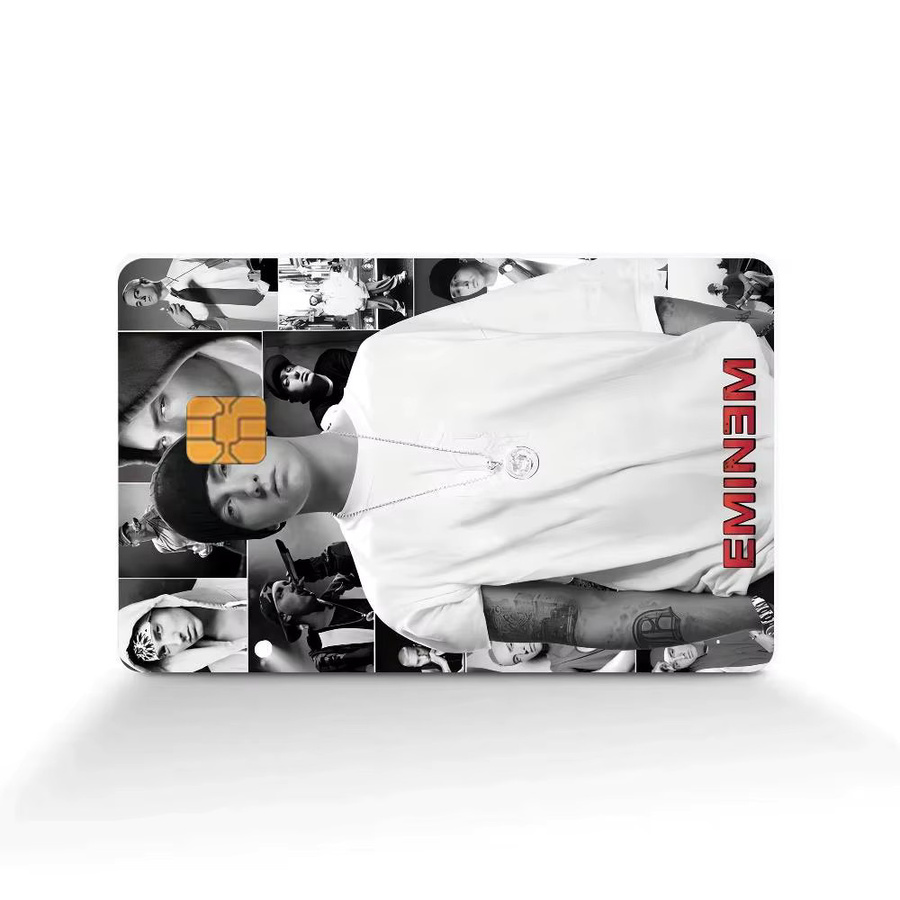 4er-Set Aufkleber für Kreditkarten und Buskarten im Eminem Anime Design, Mehrfarbig - Bild 7