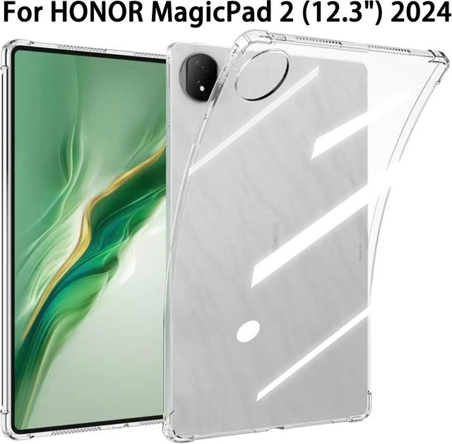 Transparente TPU-Schutzhülle für HONOR MagicPad 2 (12,3 Zoll) 2024, flexible und stoßfeste Silikon-Abdeckung - Bild 1