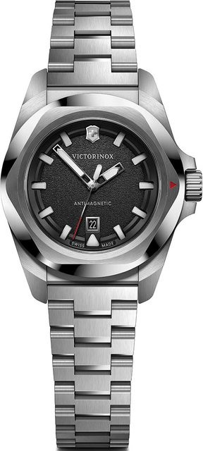 Victorinox Damenuhr I.N.O.X. Small, Quarz, Edelstahl, 32 mm, Schwarz - Bild 1