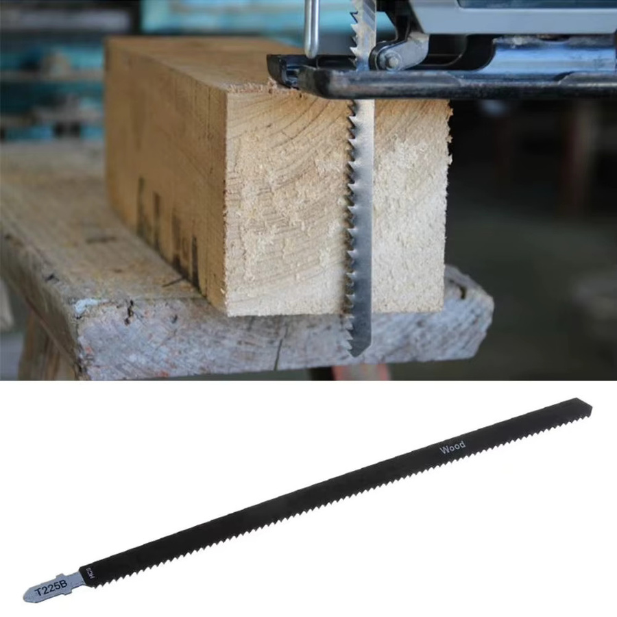 DAZZLEEX T225B HCS Säbelsägeblatt aus Kohlenstoffstahl für Holz und Metall, Schwarz, Länge: 25 cm - Bild 2