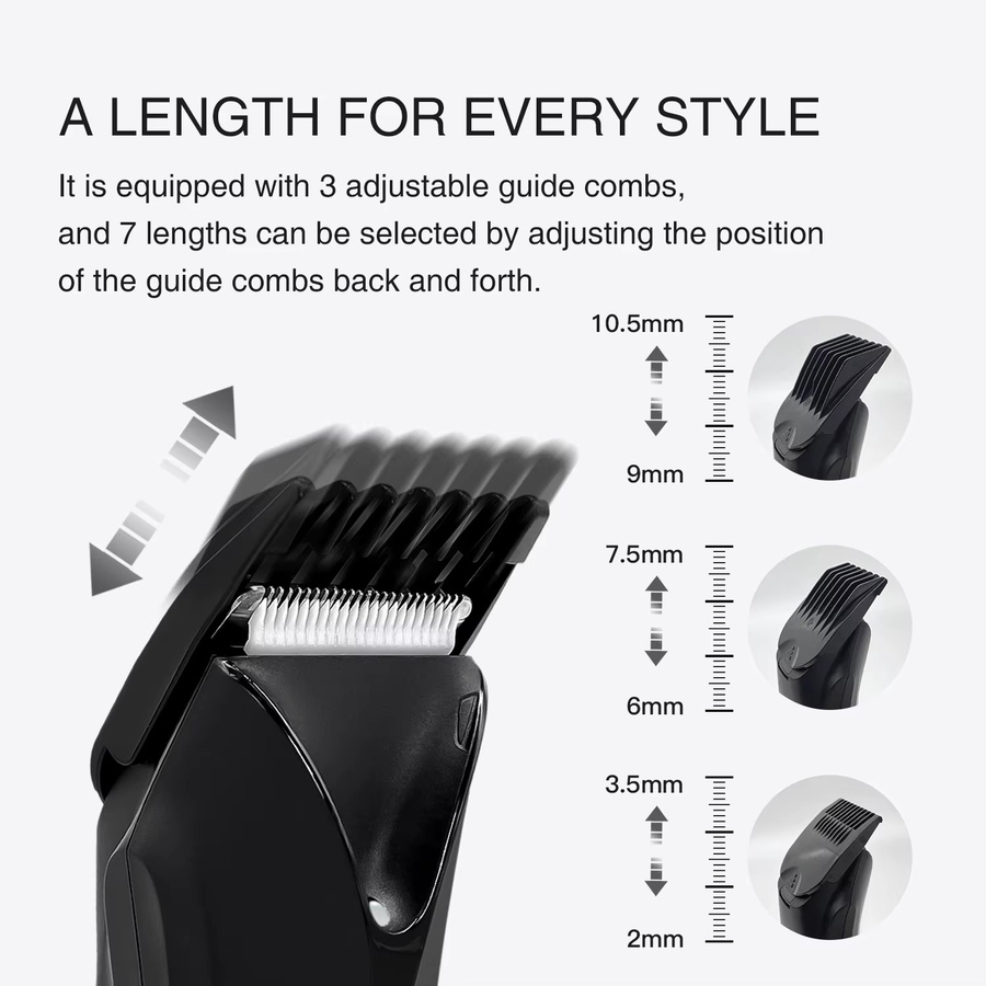 Manscaped Ball Trimmer, elektrisches Körperhaartrimmer-Set für Herren, Black - Bild 3