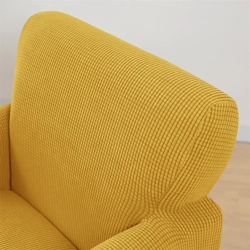 Elastischer Polarfleece Ohrensesselbezug aus Stretch Spandex für Clubsofas und Sessel, Waschbar und Rutschfest - Bild 1