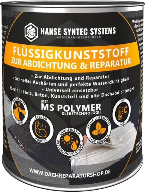 HSS Flüssigkunststoff MS-Polymer als wasserdichte Flüssigmembran in Grau, 300 g - Bild 1