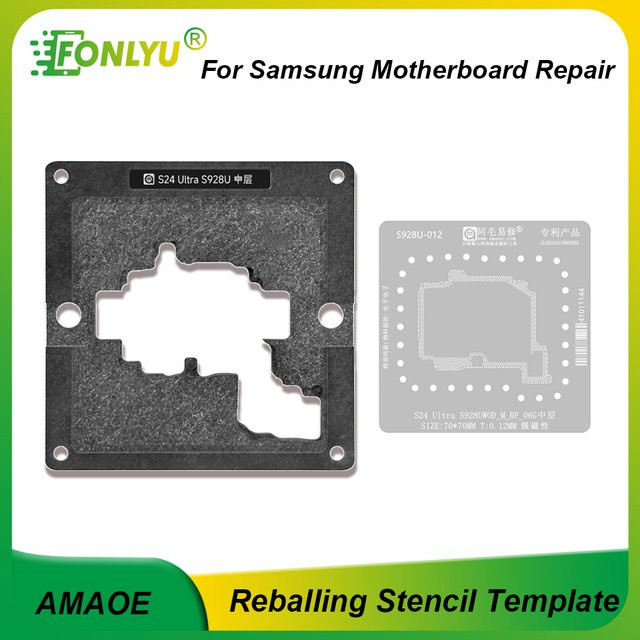 AMAOE Mittelschicht-Reballing-Schablonenstation für Samsung S24 Ultra S26 Ultra IC-Chip Rework Motherboard Reparaturwerkzeug - Bild 1