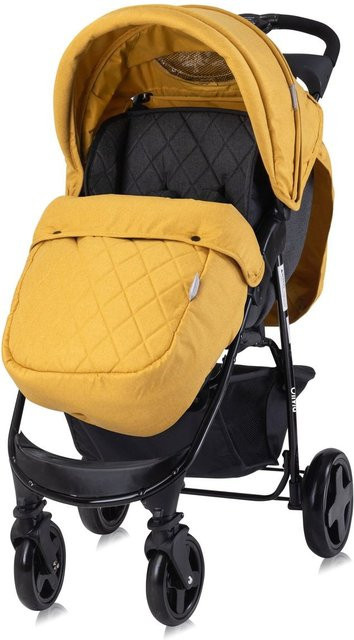 Lorelli Kinderwagen Buggy Olivia in Gelb mit schwenkbaren Rädern und höhenverstellbarer Rückenlehne - Bild 1