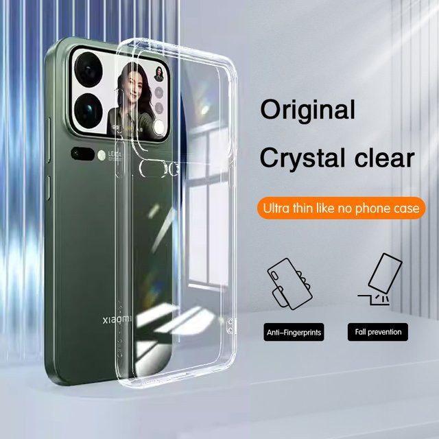 Transparente Silikon-Schutzhülle für Xiaomi 17 Pro Max 5G von Tropfen und Beulen - Bild 1