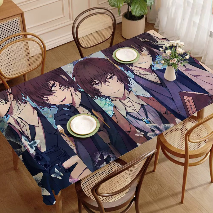 Bungo Stray Dogs Tischdecke wasserdicht und schmutzabweisend B/B/H: 90 x 140 cm - Bild 3