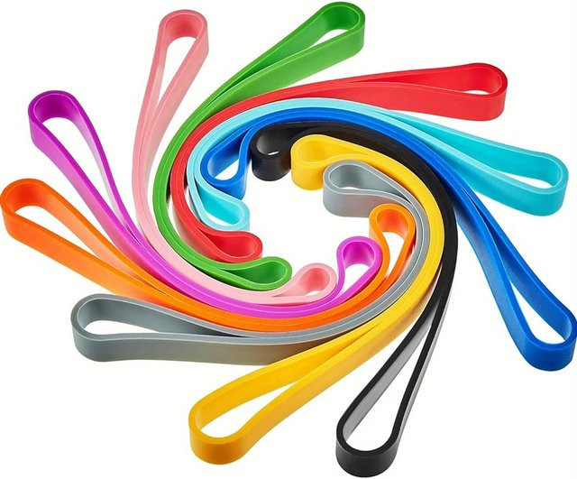 10 Stück elastische Silikon-Gummibänder in Multicolor für Büro und Outdoor-Ausrüstung - Bild 1