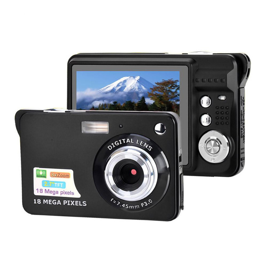 Honor Electronics Smile Capture Digitalkamera mit 18 MP, 2,7-Zoll-LCD-Bildschirm, 8-fach Zoom und Anti-Shake in Schwarz - Bild 2