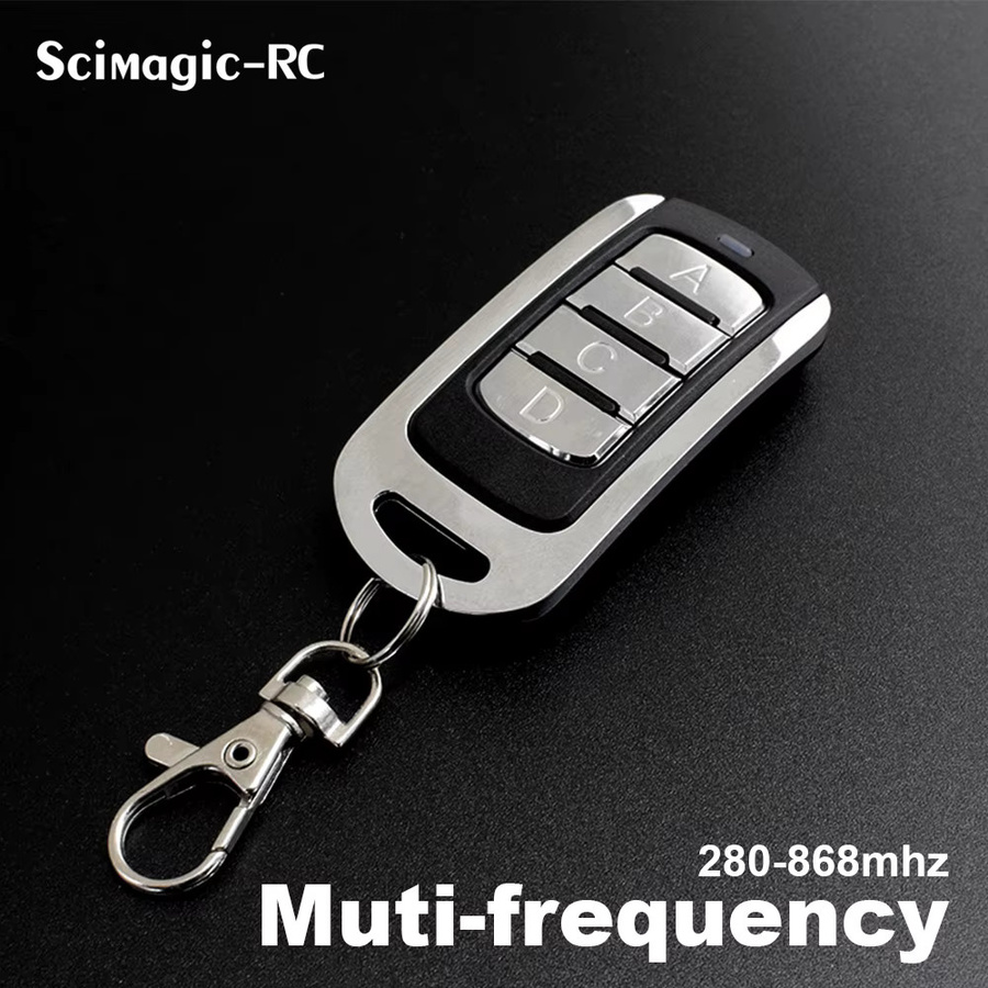 Universeller Garagentor-Fernbedienungs-Replikator Scimagic-RC mit mehreren Frequenzen 280–868 MHz und 433,92 MHz, fester und Rolling-Code-Klon in Schwarz und Grau - Bild 4