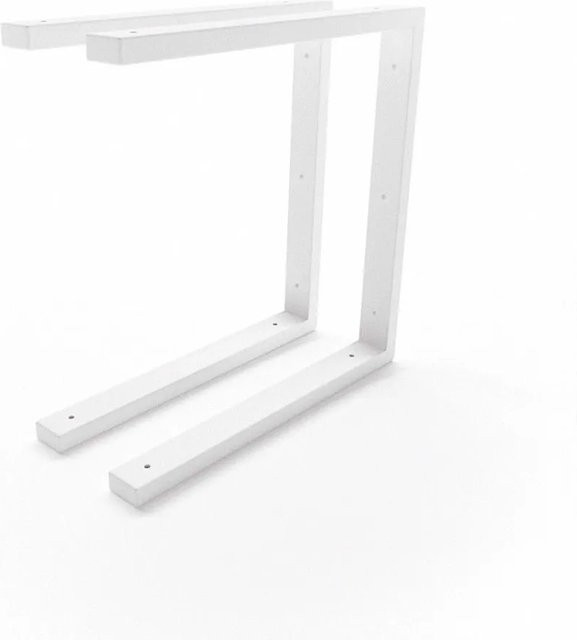 HEVVA Waschtischhalterung LAHN 2er Set Weiß matt, Tiefe: 40 cm - Bild 1