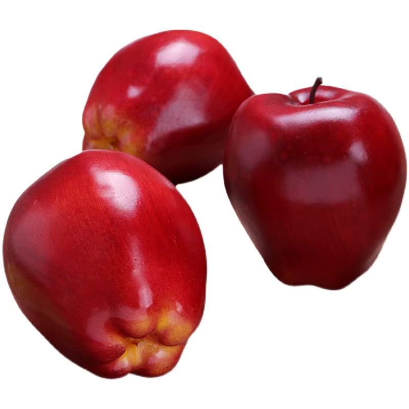 Wusmart Künstliche Äpfel in Rot, 5 Stück, Dekoration für Fotografie und Tischdeko, B/H: 8 x 9,5 cm - Bild 5