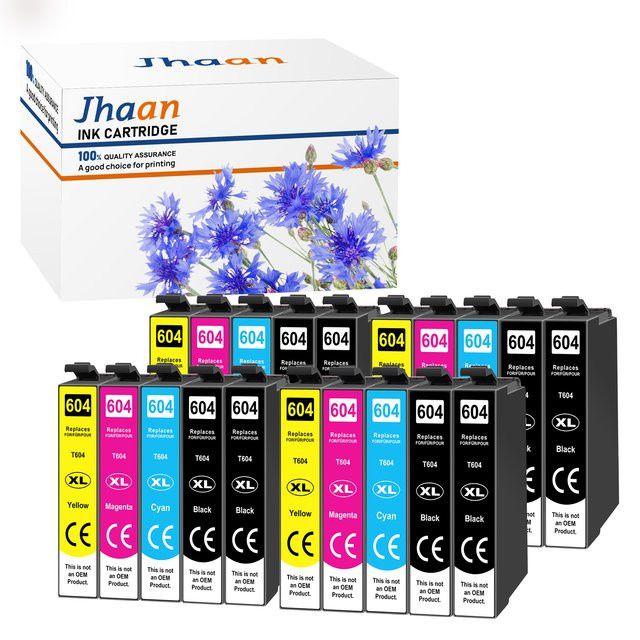 Jhaan 604XL Druckerpatronen Multicolor kompatibel mit Epson Expression Home XP-4200 XP-3200 XP-3205 XP-2200 - Bild 1