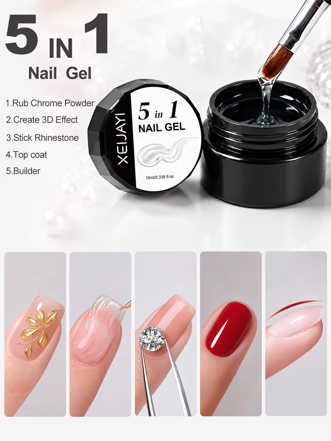 XEIJAYI 5-in-1 Nagelgel, glänzend - Bild 4