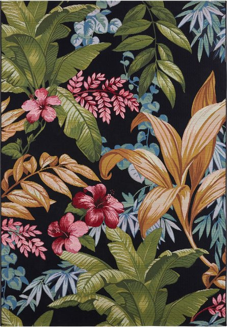 NYVI Teppich Flair Tropical Flowers, wetterfest und UV-beständig, für Innen und Außen, B/T: 200 x 285 cm - Bild 1