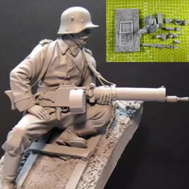 EVANOVM Frontline Observer Soldier Model, 1:16, Grau, Kunststoff - Bild 1