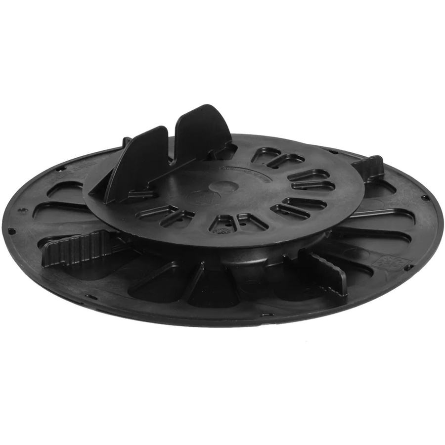 GS Terrassen Stelzlager in Schwarz mit Balkenaufnahme und justierbarer Höhe für 27-40 mm Balken aus Kunststoff - Bild 2