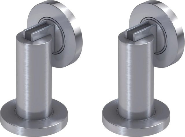 BASI Magnet-Türfeststeller Set MTS 24 aus Edelstahl in Silber - Bild 1