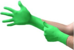 Ansell TouchNTuff 92-500 Nitrilhandschuhe in Grün, Größe 8,5-9, 100 Stück pro Box - Bild 1