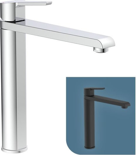 Schütte Küchenarmatur Vita Spültischarmatur aus Messing in Schwarz Matt mit 360 Grad schwenkbarem Auslauf und Einhebelmischer - Bild 2