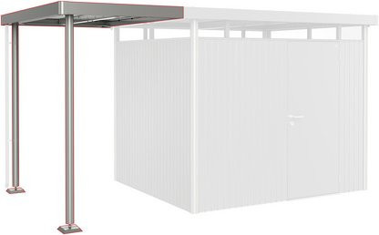 Biohort Seitendach HighLine für Gerätehaus, Quarzgrau-Metallic, B: 150 cm, L: 195 cm, H: 222 cm - Bild 2