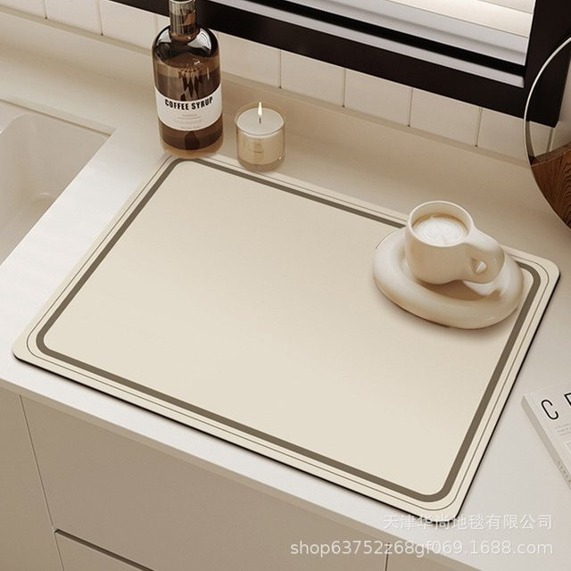 VIKAMA Silica Mud Line Küchen-Abtropfunterlage für Arbeitsplatte und Kaffeemaschine - Bild 1