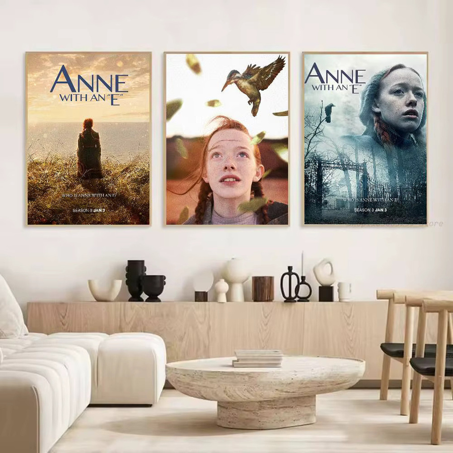 Selbstklebendes Wandkunst-Poster Anne With An E TV-Serie auf Leinwand, Mehrfarbig, Rechteckig - Bild 4