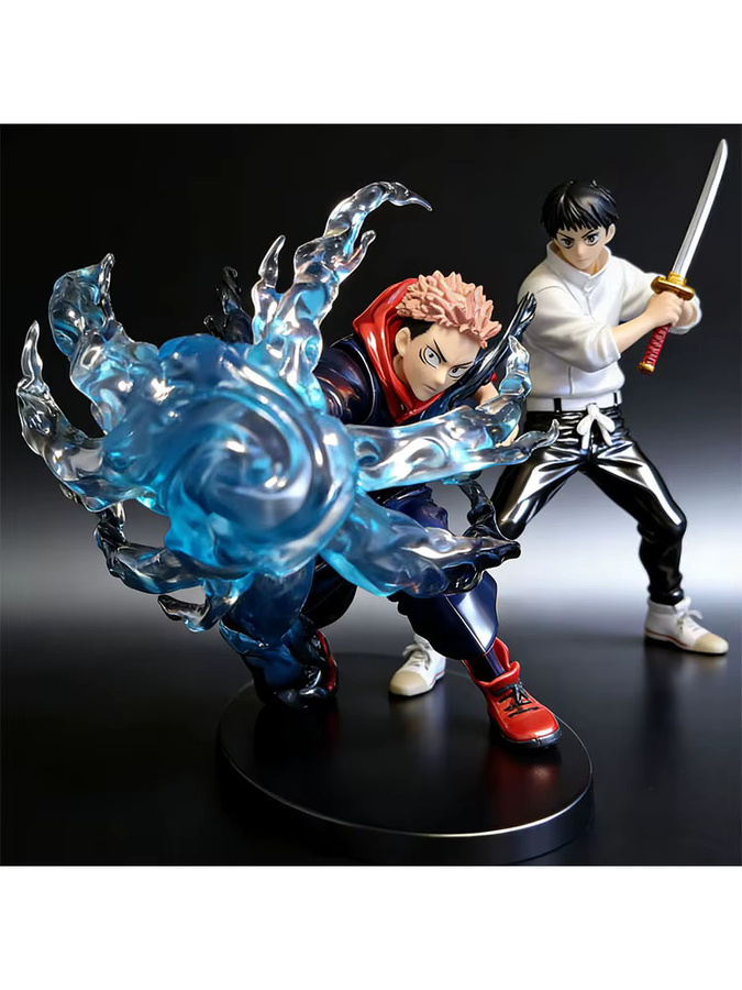 Bandai Jujutsu Kaisen Itadori Yuji Gojo Satoru, Actionfiguren, 21 cm - Bild 2