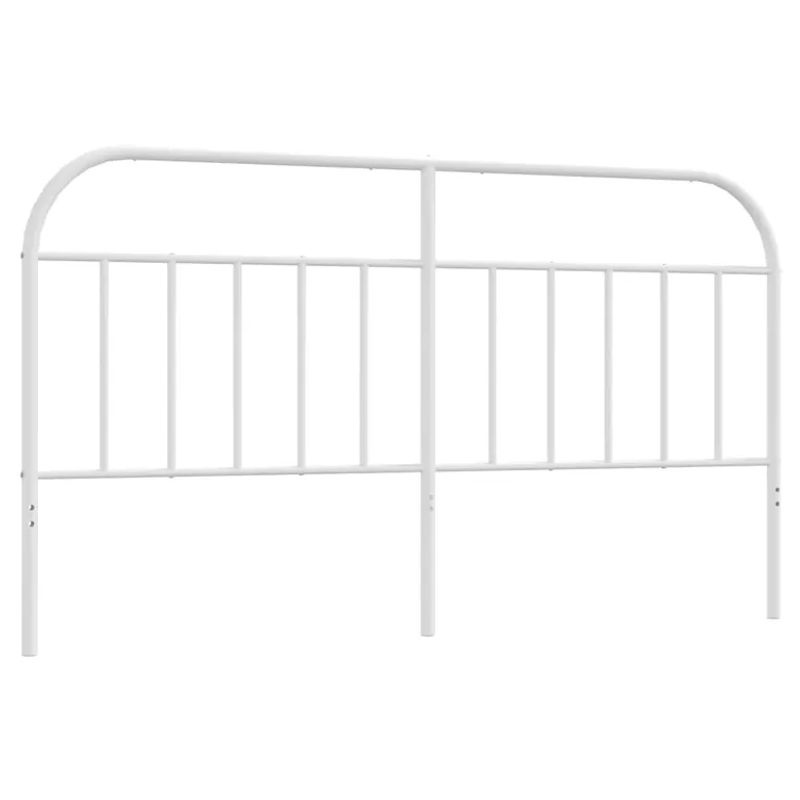 Vidaxl Metall-Kopfteil in Weiß im klassischen und minimalistischen Design, Breite: 180 cm - Bild 3