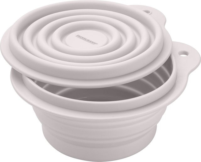 Fackelmann Snack Box Be The Move, faltbare Silikon-Box, rund, weiß, Durchmesser: 13 cm - Bild 1