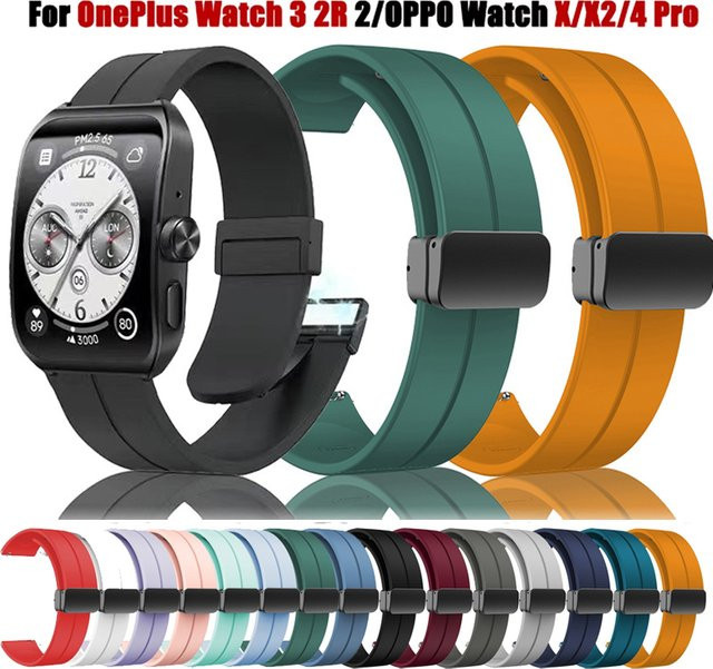 Uhrenarmband Silikon, 22 mm, Schwarz, Unisex - Bild 1