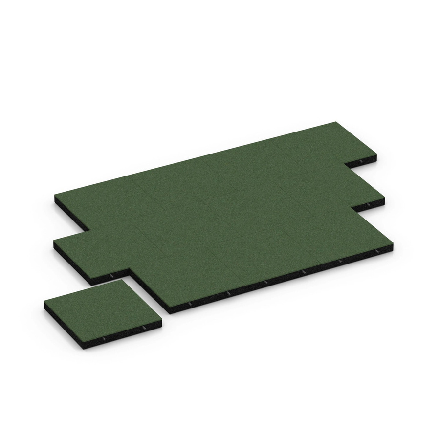 WARCO Fallschutzplatte Grasgrün B/T/H: 50 x 50 x 6 cm - Bild 2