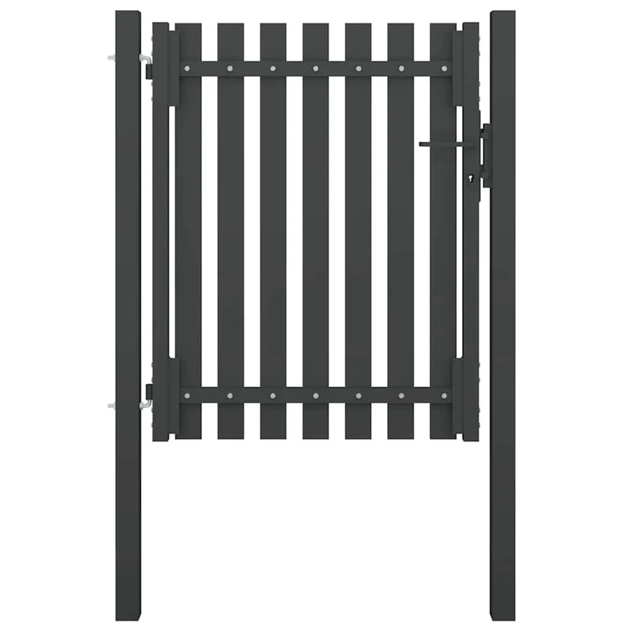 vidaXL Gartentor aus Stahl in Anthrazit B: 100 cm, H: 150 cm - Bild 2