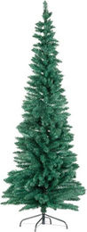 Grüner Weihnachtsbaum aus Kunststoff und Metall, freistehend, Höhe: 180 cm, Durchmesser: 65 cm - Bild 1
