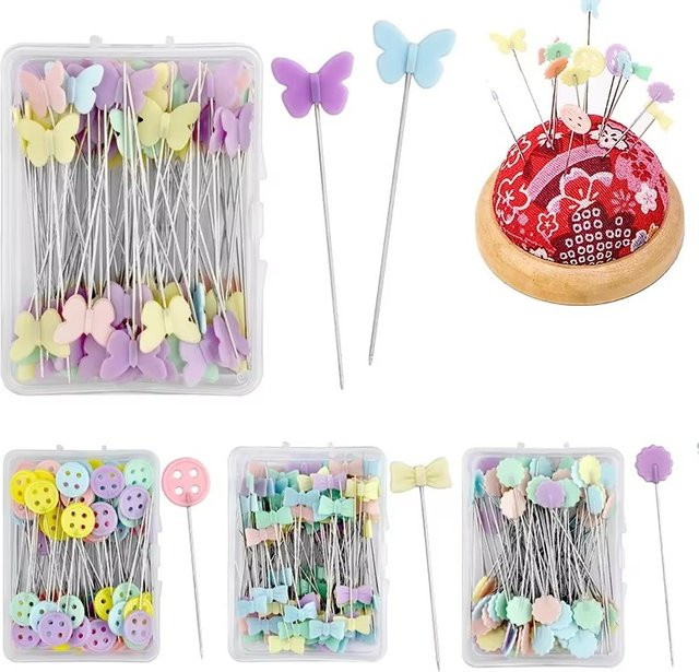 Manuelle Positionierungsnadeln für Kleidung und Stickerei als DIY Zubehör Set, Mehrfarbig, 50 Stück - Bild 1