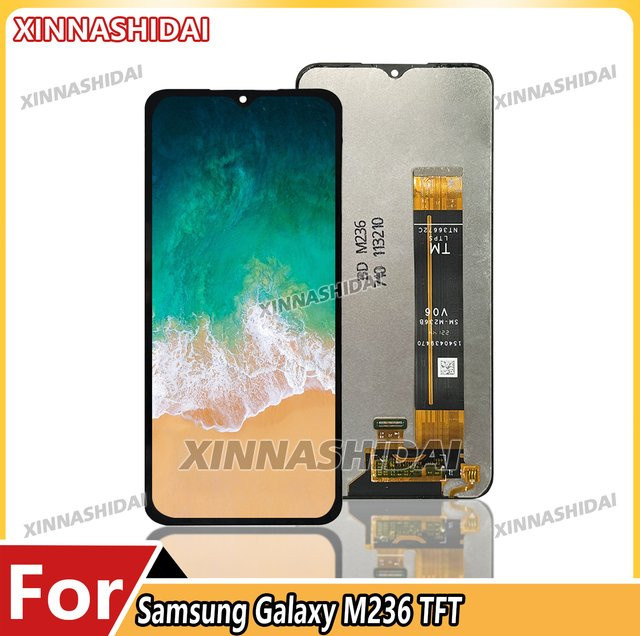 Samsung Galaxy M23 LCD-Display-Ersatz mit Digitizer-Baugruppe und Rahmen, 6,5 Zoll, Schwarz - Bild 1