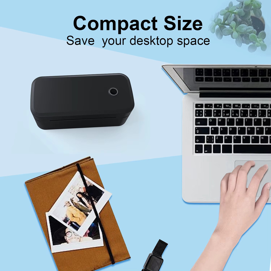 Marklife X4 Thermo-Etikettendrucker in Schwarz, tragbarer Bluetooth-Drucker für 4 x 6 Versandetiketten mit automatischer Etikettenerkennung - Bild 3
