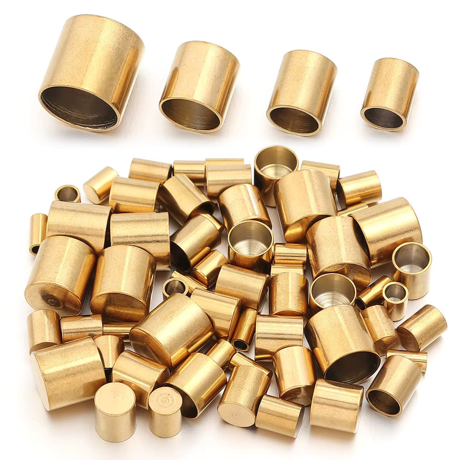 louleur Quetschverschlusskappen Edelstahl, Gold, Unisex - Bild 1