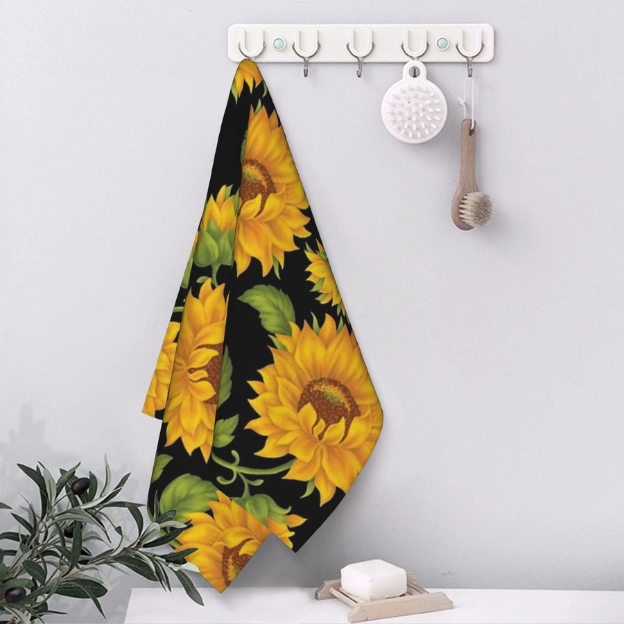 Ka Chen Muxi Gesichtstuch Sonnenblume Weiß, Saugfähig und Schnelltrocknend, B: 40 cm, H: 60 cm - Bild 3