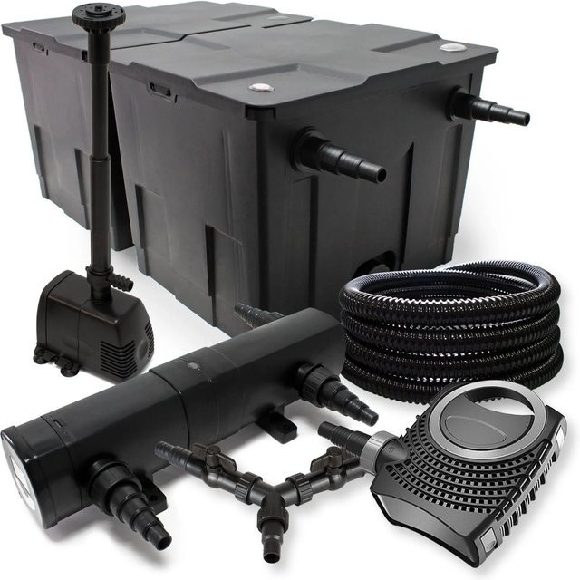 Sunsun Teichfilter Set Neo8000 mit 36W Pumpe und Schlauch in Schwarz - Bild 1