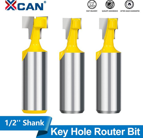 XCAN Schlüsselloch-Fräser T-Slot Router Bit mit 12,7 mm Schaft für die Holzbearbeitung