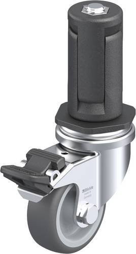 Blickle LRA-PATH 50G-FI-ER04 Lenkrolle mit Feststeller in Grau, Rad-Durchmesser: 50 mm, Tragfähigkeit: 75 kg - Bild 1