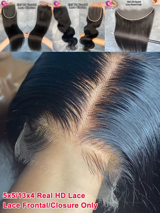 Eva Hair HD Lace Closure Echthaar Body Wave - Bild 6