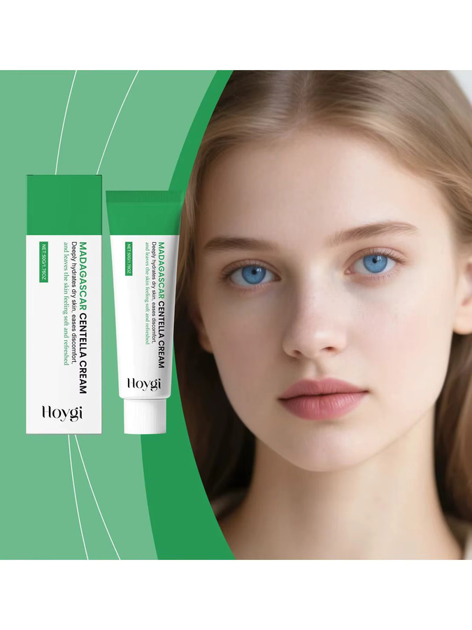Hoygi Centella-Creme, Gesicht, mit Ceramid und Panthenol, trockene und empfindliche Haut - Bild 3