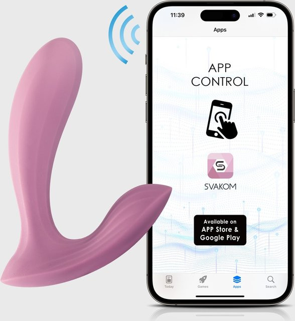 Svakom Panty-Vibrator Erica in Pink mit 11 Vibrationsmodi via App oder manuell - Bild 1