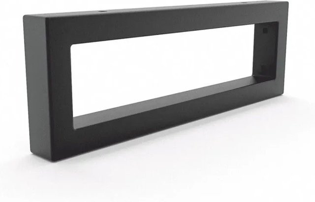 HEVVA Waschtischhalterung RHEIN in Schwarz Matt, Höhe: 10 cm, Tiefe: 30 cm - Bild 1