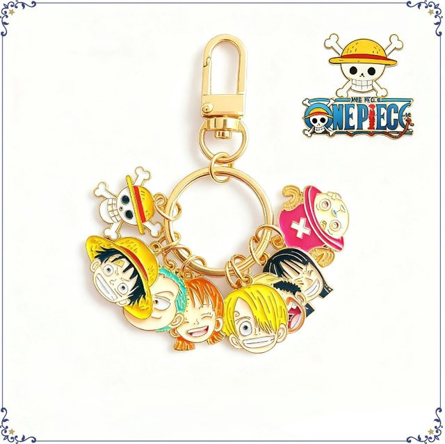 Bandai One Piece Schlüsselanhänger Monkey D. Luffy Nami, Metall, Bunt / Mehrfarbig - Bild 1