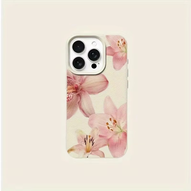 Xiaomi Handyhülle mit Aquarell-Lilien-Lichee-Leder-Muster für Redmi Note 15 14 13 12 11 10 9 8 Pro Plus 4G 5G stoßfeste Schutzhülle - Bild 3