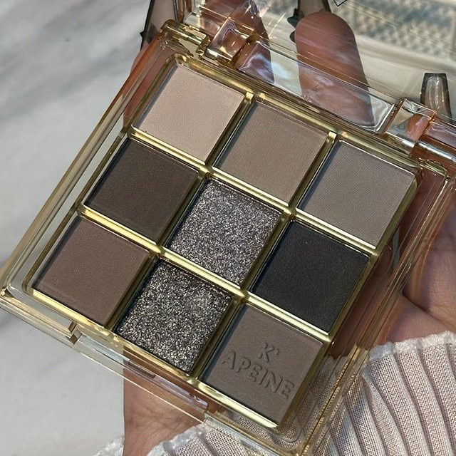 Verve Beauty Lidschattenpalette, 9 Farben, Matt, 04 gray - Bild 1