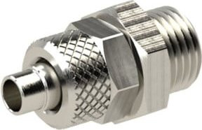Riegler Gerade Einschraubverschraubung G 1/8 für Schlauch 8/6 aus Edelstahl in Silber - Bild 1